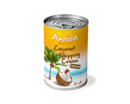 Kokosriekstu krēms 30%, putošanai BIO 400ml