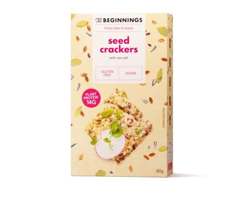 Sēklu krekeri ar jūras sāli 80g