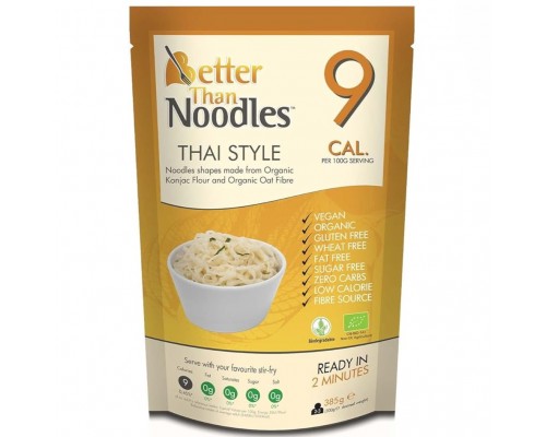 Konjac auga makaroni Thy Style 9 kalorijas BIO 385g