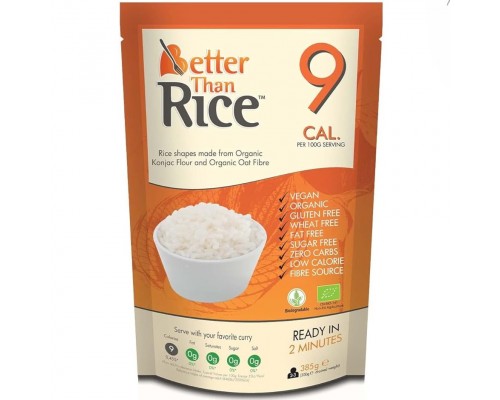 Konjac auga rīsi, 9 kalorijas BIO 385g