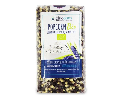 Zilās kukurūzas graudi popkornam BIO 350g