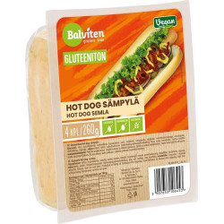 Hotdoga maizītes, bezglutēna, 4 x 65 g