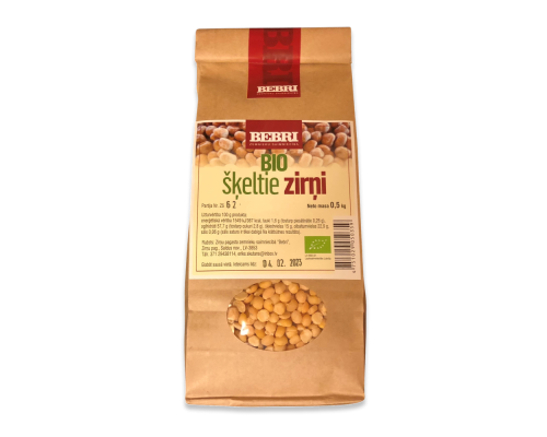 Šķeltie zirņi, BIO BEBRI 500g