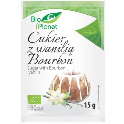 Cukurs ar Bourbon vaniļu (1.5%) BIO 15g