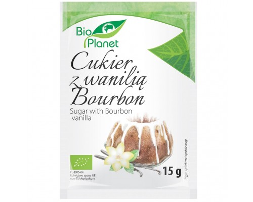 Cukurs ar Bourbon vaniļu (1.5%) BIO 15g