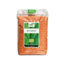 Lēcas, sarkanās, lobītas BIO 1kg