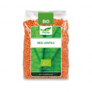Lēcas, sarkanās, lobītas BIO 500g