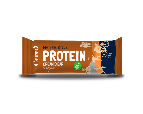 Batoniņš ar papildus proteīniem "Brownie" BIO 45g