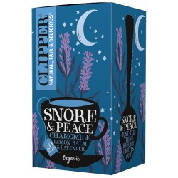 Augu tēja Snore & Peace ar kumelītēm, melisu & lavandu BIO (20x1,5g) 30g