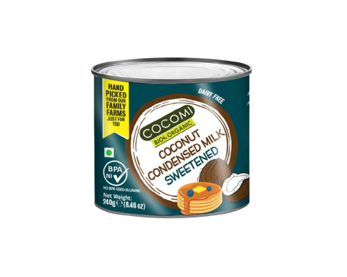 Iebiezinātais kokosriekstu krēms, saldināts BIO 240g