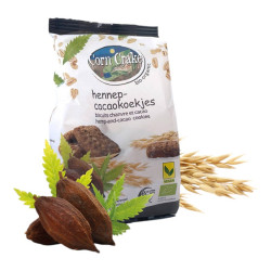 Bezglutēna auzu cepumi ar šokolādi un kaņepju sēklām BIO 150g
