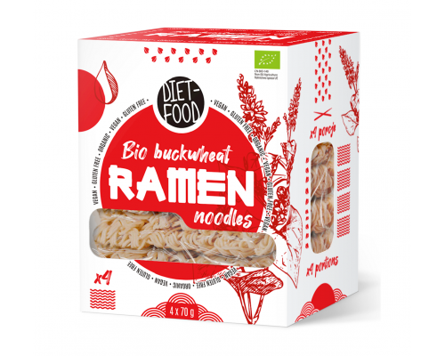 Griķu Ramen nūdeles bezglutēna BIO 280g (4x70g)