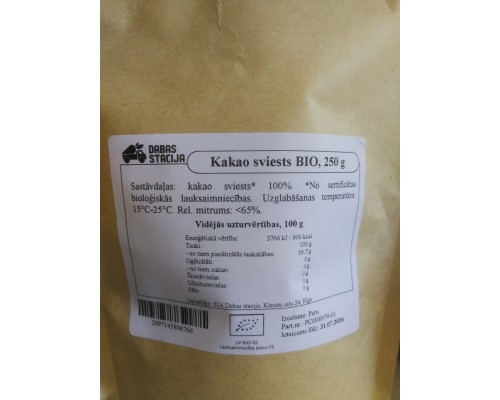 Kakao sviests BIO 250g
