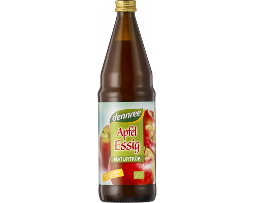 Ābolu etiķis, nefiltrēts, nepasterizēts BIO 750ml