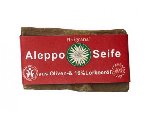 Aleppo olīveļļas ziepes ar 16% lauru eļļu 180g