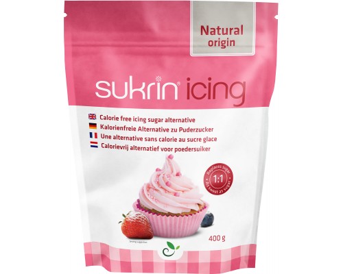 Sukrin Icing, dabisks saldinātājs (pūdercukurs) (Eritritols) 400g