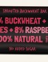 Diedzētu griķu batoniņš - aveņu BIO 35g