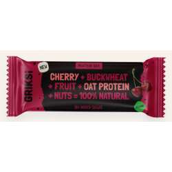 Diedzēto griķu batoniņš - ķiršu BIO 35g