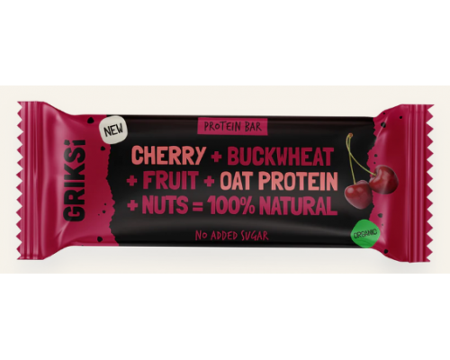 Diedzēto griķu batoniņš - ķiršu BIO 35g