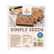 Pilngraudu-sēklu maize, tumšā, šķēles BIO 275g