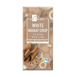 Baltā šokolāde "White Nougat Crisp" BIO 80g