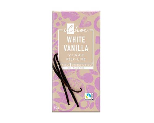 Baltā šokolāde "White Vanilla" BIO 80g