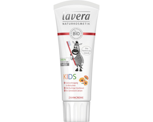 Zobu pasta bērniem ar kliņģerīti un kalciju, bez fluorīda BIO 75ml