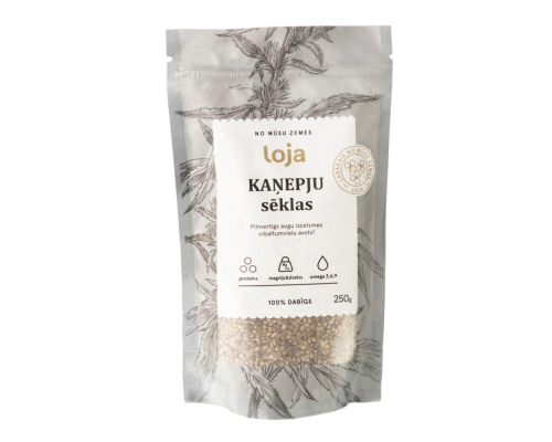Kaņepju sēklas, nelobītas BIO 250g