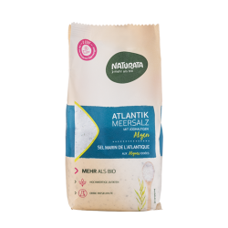 Atlantijas jūras sāls ar jodu saturošām aļģēm BIO 500g