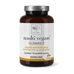 Multi Vegan Gummies multivitamīni ar augļu un ogu garšu NEW NORDIC 120 košļājamās pastilas