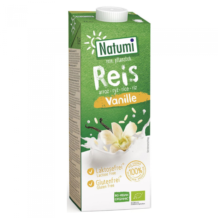 Rīsu dzēriens ar vaniļu BIO, NATUMI, 1 L