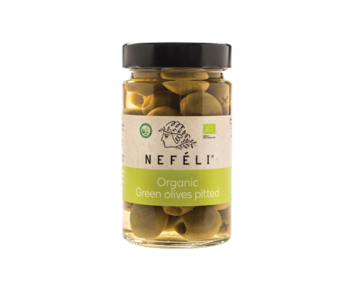 Olīvas, zaļās, bez kauliņiem BIO 295g /140g
