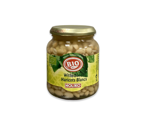 Baltās pupiņas, konservētas, stikls BIO 340g