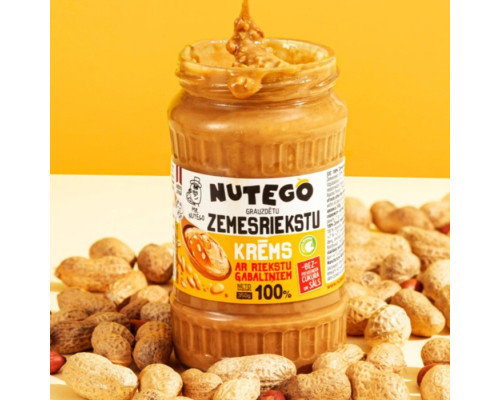 Zemesriekstu krēms ar riekstu gabaliņiem 350g