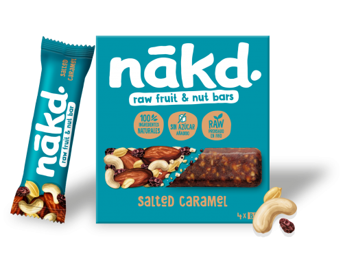 Augļu un riekstu batoniņi ar sāļo karameli četrpaka 4x35g
