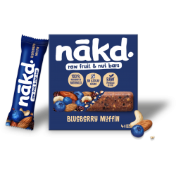 Augļu un riekstu batoniņi Melleņu mafins četrpaka 4x35g