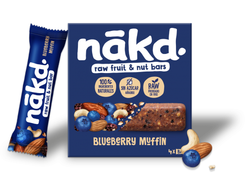 Augļu un riekstu batoniņi Melleņu mafins četrpaka 4x35g