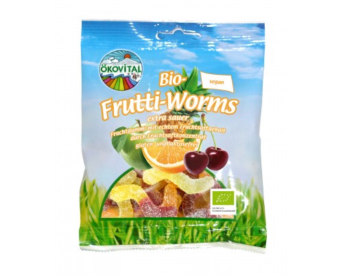 Želejkonfektes bez želatīna, tārpiņi BIO 80g