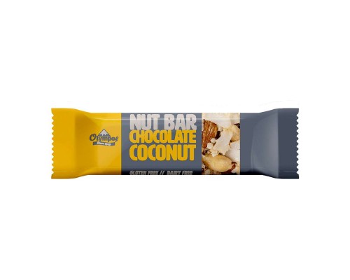 Riekstu batoniņš ar šokolādi un kokosriekstiem 35g