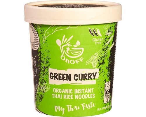 Green Curry Instant Thai rīsu nūdeles BIO 75g