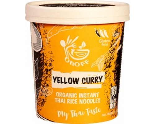 Yellow curry Instant Thai rīsu nūdeles BIO 75g