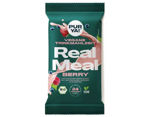Bioloģisks pulvera maisījums ar ogu garšu, REAL MEAL pagatavošanai BIO 110 g