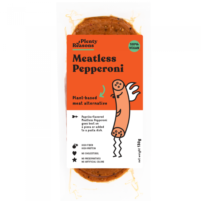 Augu produkts "Pepperoni šķēles", PLENTY REASONS, 130g