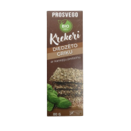 Diedzētu griķu un kaņepju krekeri BIO 80g