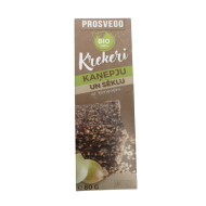 Kaņepju krekeri BIO 80g