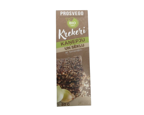 Kaņepju krekeri BIO 80g