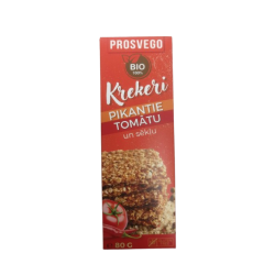 Pikantie tomātu un sēklu krekeri BIO 90g
