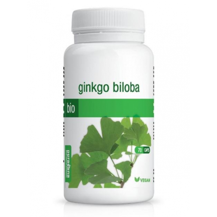 Ginko Biloba 250mg uztura bagātinātājs BIO PURASANA 70 tabl.