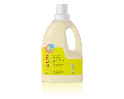 Šķidrais veļas mazgāšanas līdzeklis krāsainai veļai BIO 1,5L
