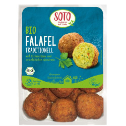 Falafeļi tradicionālie, ar turku zirņiem, koriandru un pētersīļiem BIO 200g